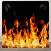 Aperturee - Aperturee Shiny Flames Dance Party Tension Fabric Backdrop
