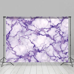 Aperturee - Aperturee Shiny Purple Grey Crack Marble Photography Backdrop