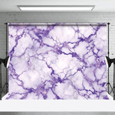 Aperturee - Aperturee Shiny Purple Grey Crack Marble Photography Backdrop
