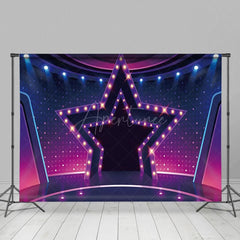 Aperturee - Aperturee Shiny Star Lights Dance Stage Photography Backdrop