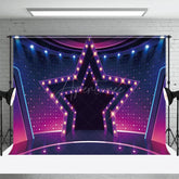Aperturee - Aperturee Shiny Star Lights Dance Stage Photography Backdrop