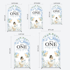 Aperturee - Aperturee Silly Goose Balloon Bow First Birthday Arch Backdrop