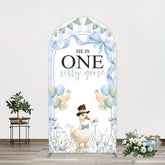 Aperturee - Aperturee Silly Goose Balloon Bow First Birthday Arch Backdrop