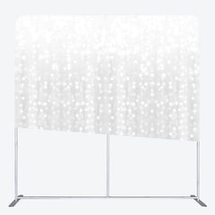 Aperturee - Aperturee Silver Bokeh Dance Party Square Double-Sided Backdrop