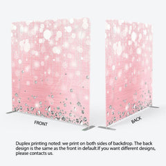 Aperturee - Aperturee Silver Diamonds Bokeh Fabric Backdrop Cover for Birthday