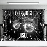 Aperturee - Aperturee Silver Glitter San Francisco Wheres Your Disco Backdrop