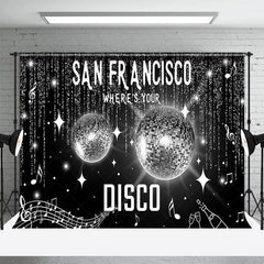 Aperturee - Aperturee Silver Glitter San Francisco Wheres Your Disco Backdrop