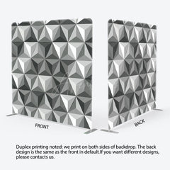 Aperturee - Aperturee Silver Regular Contrast Textured Party Backdrop Cover