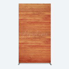 Aperturee - Aperturee Simple Brown Wooden Happy Birthday Rectangle Backdrop
