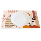 Aperturee - Aperturee Simple Elegant Sunrise Boho Sweet Set of 4 Placemats