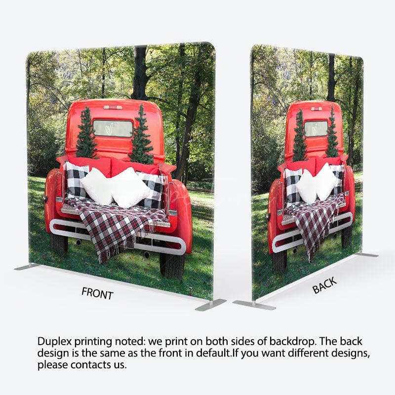 Aperturee - Aperturee Simple Lighting Bokeh Snowy Pillow Cover Backdrop