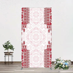 Aperturee - Aperturee Simple Slovakia Pattern Happy Birthday Rectangle Backdrop