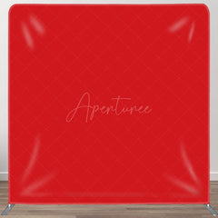 Aperturee - Aperturee Simple Solid Red Fabric Backdrop Cover For Photo Booth