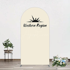Aperturee - Aperturee Simple Vibe Western Region Birthday Arch Backdrop
