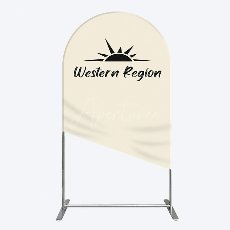 Aperturee - Aperturee Simple Vibe Western Region Birthday Arch Backdrop
