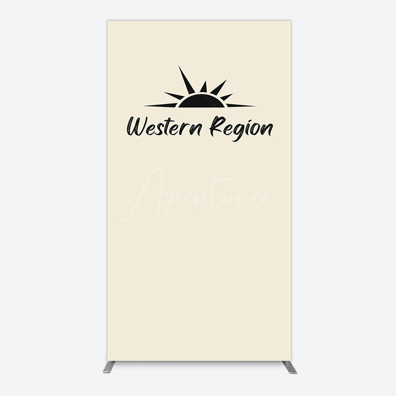 Aperturee - Aperturee Simple Vibe Western Region Birthday Rectangle Backdrop
