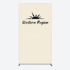 Aperturee - Aperturee Simple Vibe Western Region Birthday Rectangle Backdrop