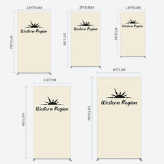 Aperturee - Aperturee Simple Vibe Western Region Birthday Rectangle Backdrop