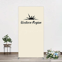 Aperturee - Aperturee Simple Vibe Western Region Birthday Rectangle Backdrop
