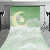 Aperturee - Aperturee Sleep Tight Green Birthday Cake Smash Sweep Backdrop