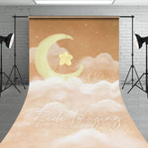 Aperturee - Aperturee Sleep Tight Orange Birthday Cake Smash Sweep Backdrop