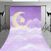 Aperturee - Aperturee Sleep Tight Purple Birthday Cake Smash Sweep Backdrop