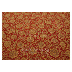 Aperturee - Aperturee Slovakia Floral Pattern Rubber Floor Mat For Photo