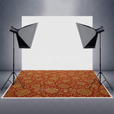 Aperturee - Aperturee Slovakia Floral Pattern Rubber Floor Mat For Photo