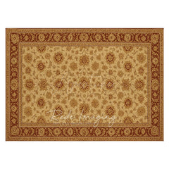 Aperturee - Aperturee Slovakia Repeat Floral Rubber Floor Mat For Photo