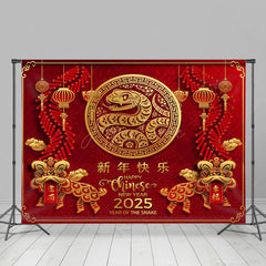 Aperturee - Aperturee Snake Chinese New Year Red Spring Festival Backdrop