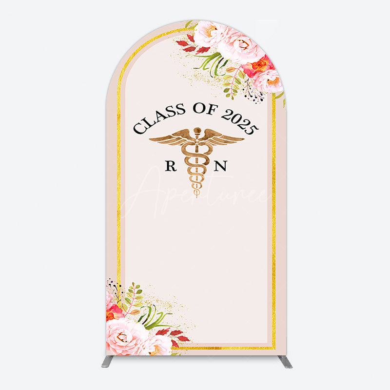 Aperturee - Aperturee Snake Staff Class 2025 Nurse Graduation Arch Backdrop
