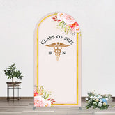 Aperturee - Aperturee Snake Staff Class 2025 Nurse Graduation Arch Backdrop