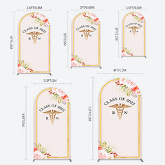 Aperturee - Aperturee Snake Staff Class 2025 Nurse Graduation Arch Backdrop