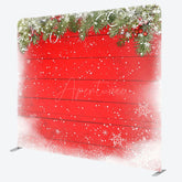 Aperturee - Aperturee Snowy Pleasant Christmas Tree Pillow Cover Backdrop