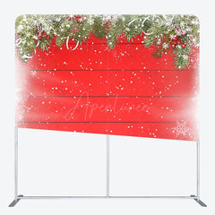 Aperturee - Aperturee Snowy Pleasant Christmas Tree Pillow Cover Backdrop