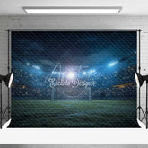 Aperturee - Aperturee Soccer Stadium Night Game Backdrop Football Field Photography Background Sports Event Party Decor