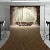 Aperturee - Aperturee Soft Curtain Window Bamboo Forest Scene Sweep Backdrop