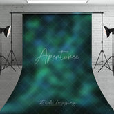 Aperturee - Aperturee Soft Green and Blue Bokeh Sweep Backdrop Abstract Natural Photography Background for Studio Photoshoots