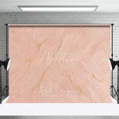 Aperturee - Aperturee Soft Pink and Gold Textured Abstract Photography Backdrop Elegant Modern Design for Studio Photoshoots