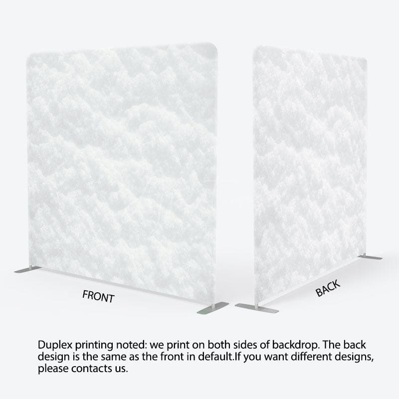 Aperturee - Aperturee Soft White Snow Texture Xmas Pillow Case Backdrop