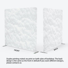 Aperturee - Aperturee Soft White Snow Texture Xmas Pillow Case Backdrop