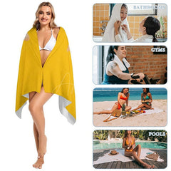 Aperturee - Aperturee Solid Color Custom Pet Photo Beach Towel For Summer