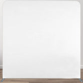 Aperturee - Aperturee Solid Color White Photo Booth Square Pillow Case Backdrop