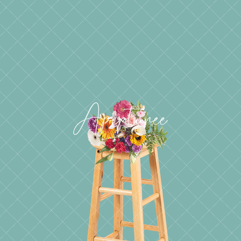 Aperturee - Aperturee Solid Green Color Portrait Photography Backdrop