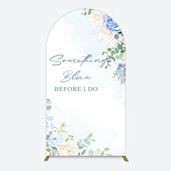 Aperturee - Aperturee Something Blue Before I Do Wedding Arch Backdrop