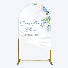 Aperturee - Aperturee Something Blue Before I Do Wedding Arch Backdrop