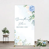 Aperturee - Aperturee Something Blue Before I Do Wedding Rectangle Backdrop