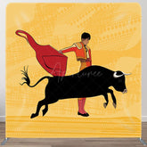Aperturee - Aperturee Spanish Bullfighting Show Square Tension Backdrop