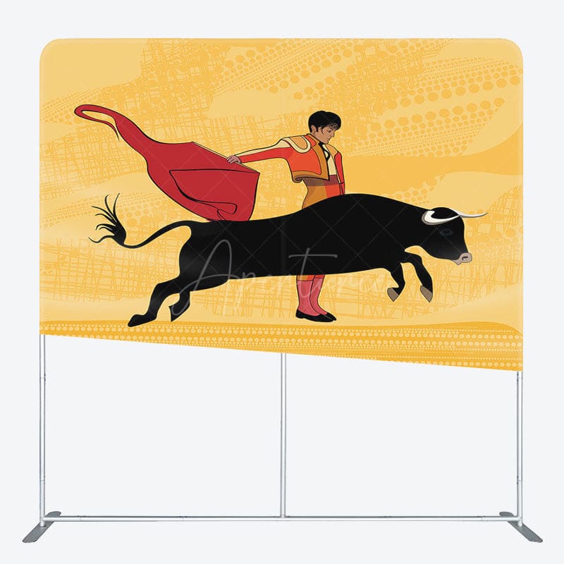 Aperturee - Aperturee Spanish Bullfighting Show Square Tension Backdrop