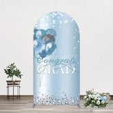 Aperturee - Aperturee Sparkle Diamonds Blue Congrats Grad Arch Backdrop
